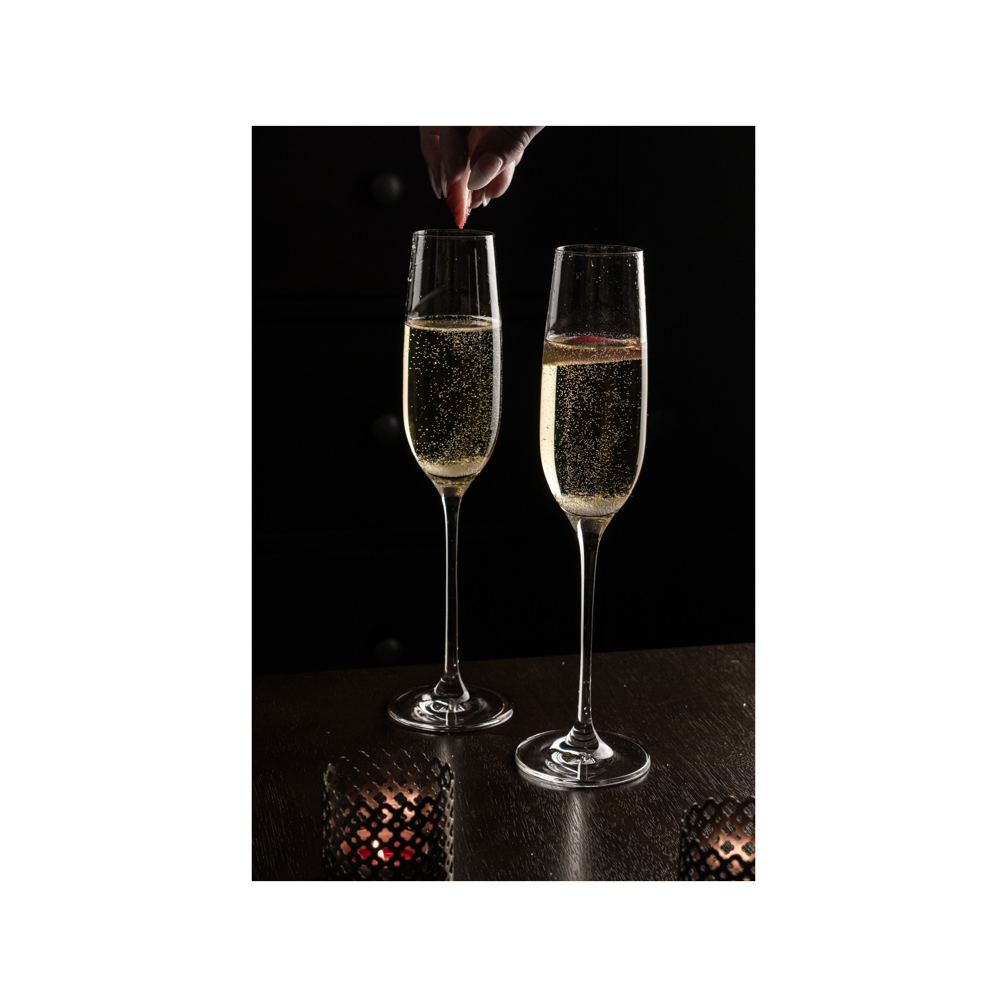 2x Moda pohár na šampanské