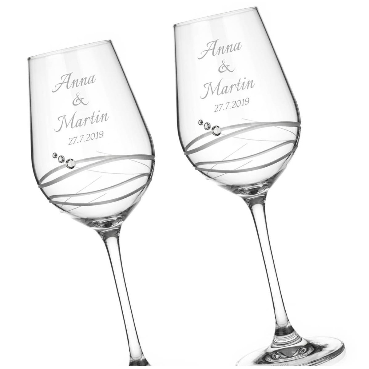 Venezia svatební sklenice na bílé víno