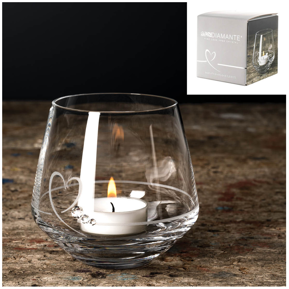 Srdcia - malý svietnik