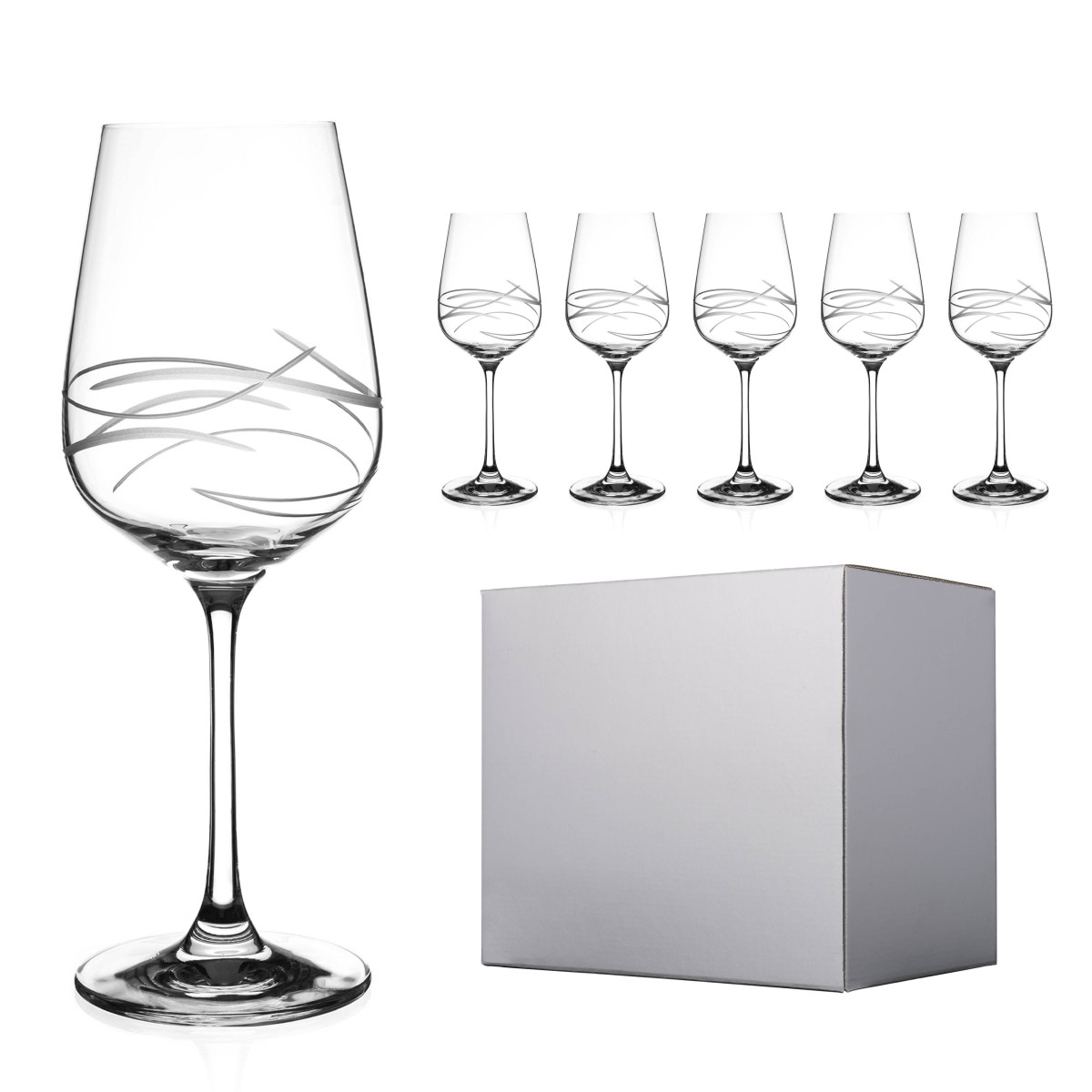 Fantasy - 6 sklenic na bílé víno