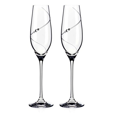 Silhouette poháre na šampanské a prosecco - 2 poháre