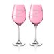 Pink Silhouette pár na biele víno s gravírovaním