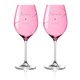 Pink Silhouette svadobné poháre na červené víno