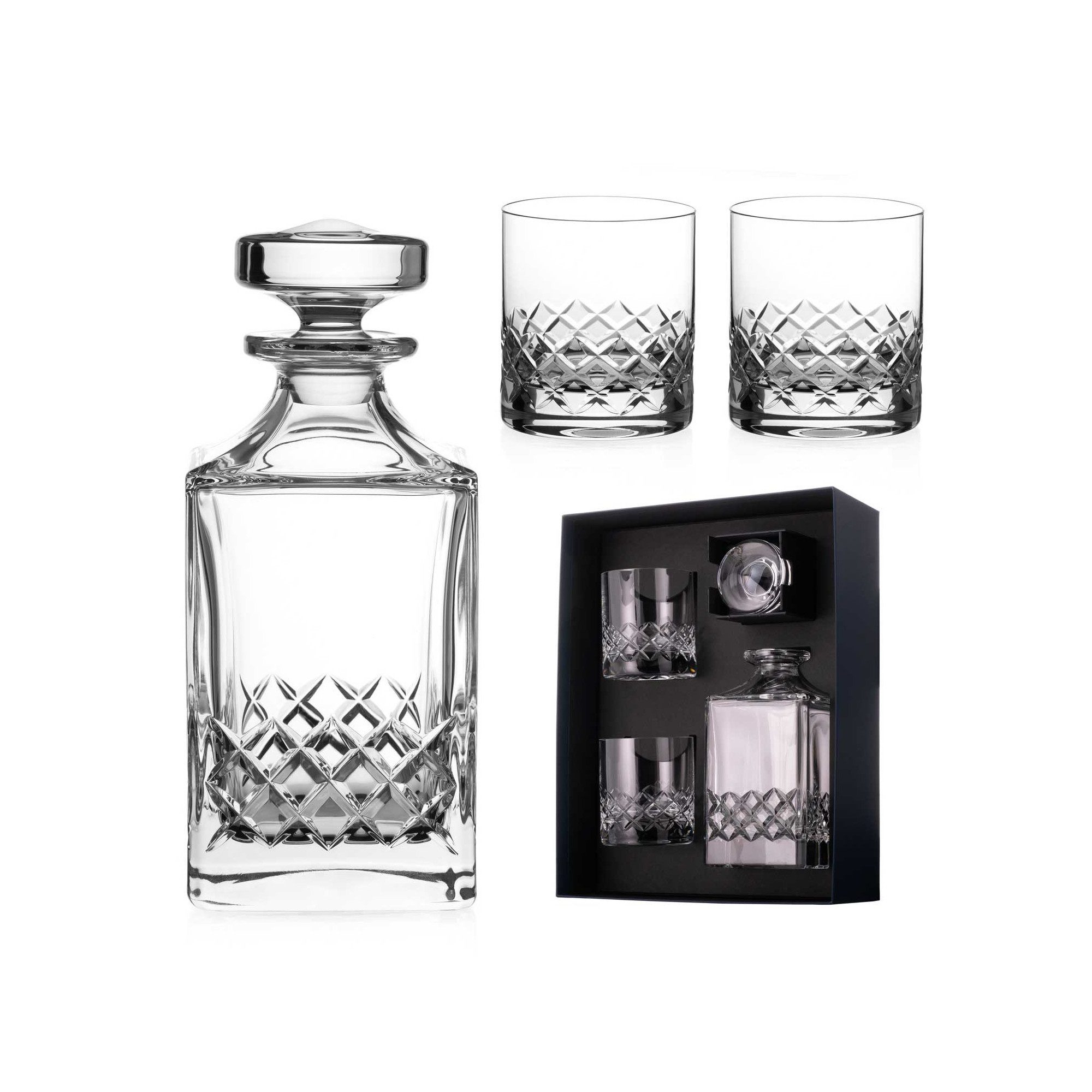 Grosvenor trojdielny whisky set
