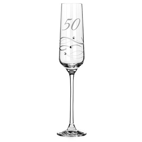Spiral pohár na šampanské a prosecco k 50. výročiu