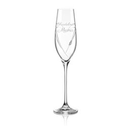 Hearts pohár na šampanské pre svadobnú mamu