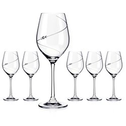 Silhouette poháre na víno - 6 pohárov