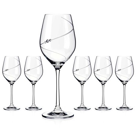 Silhouette poháre na víno - 6 pohárov