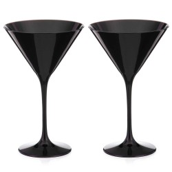 Ghost dva čierne Martini poháre