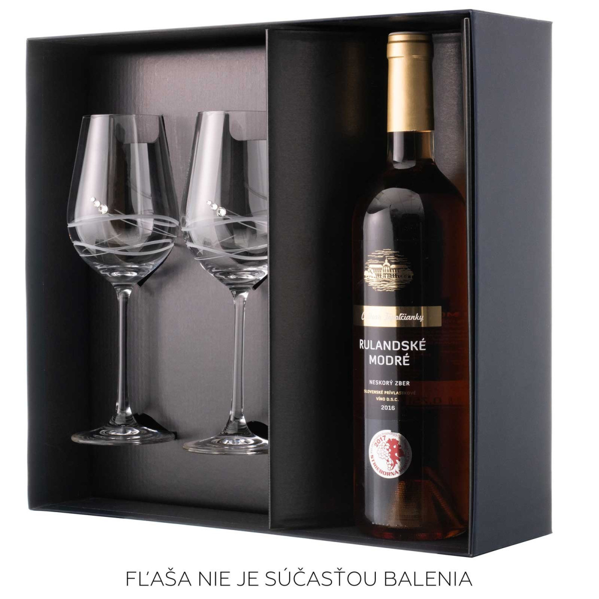 Venezia vínový set - s místem pro láhev