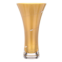 Zlatá Swirl HS váza 25cm