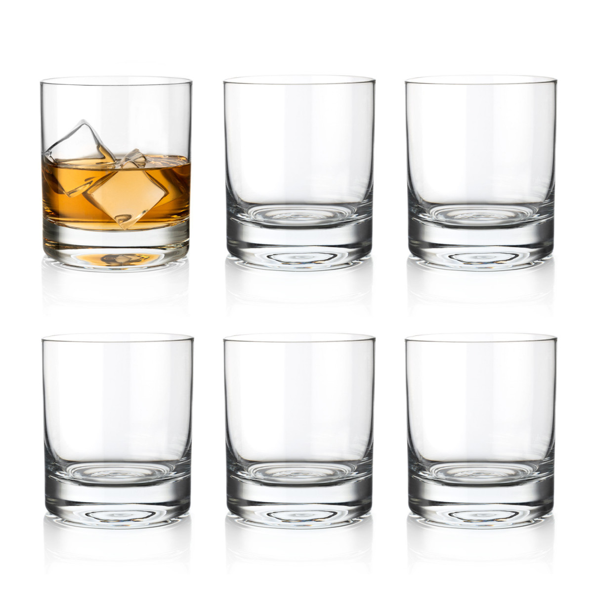 poháre na vodu a whisky