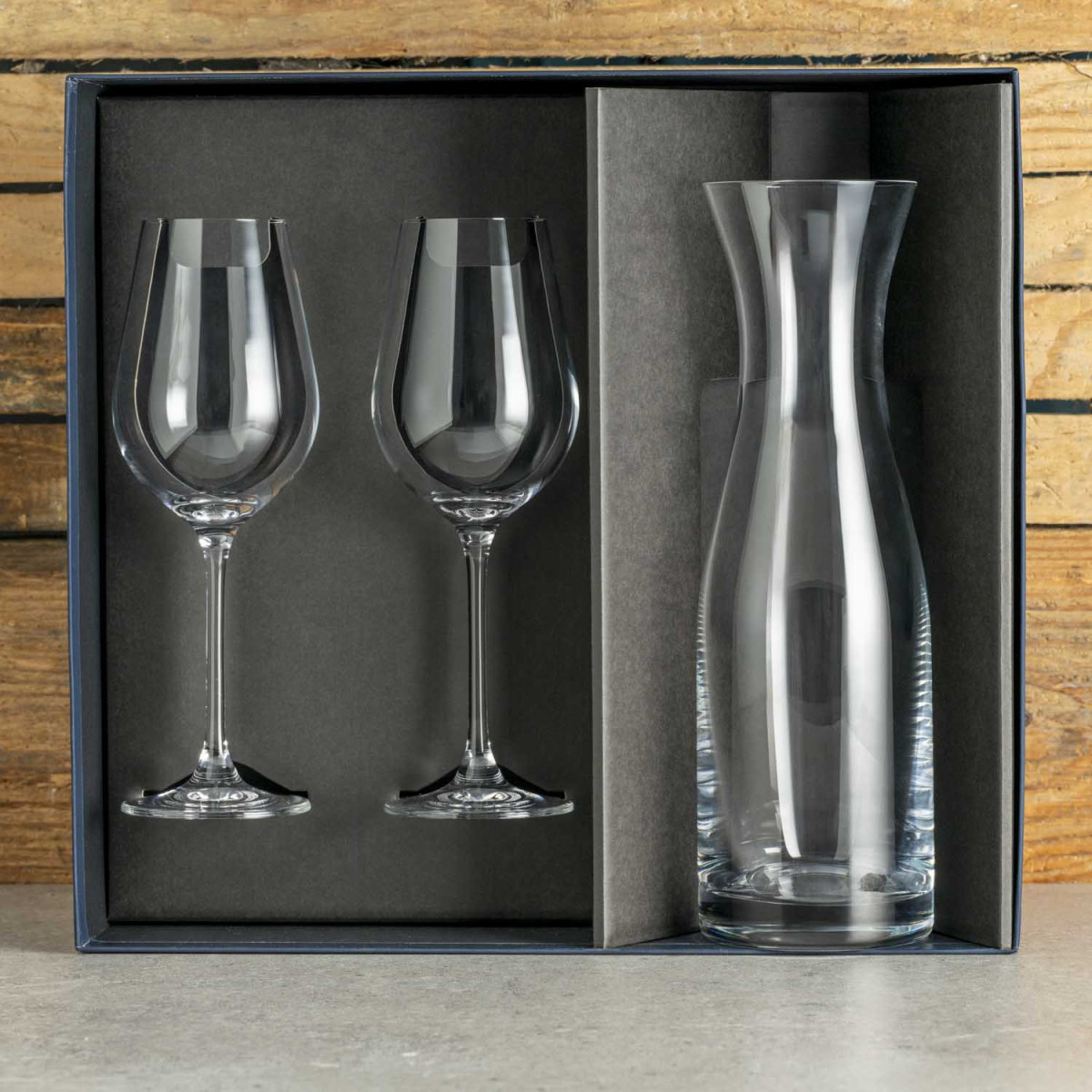 Auris darčekový set 2 vínových pohárov s karafou – Luxusný darček pre
