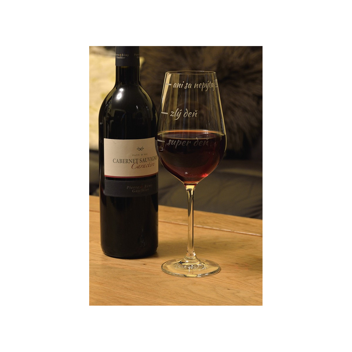 Jaký byl den? - sklenice s gravírováním