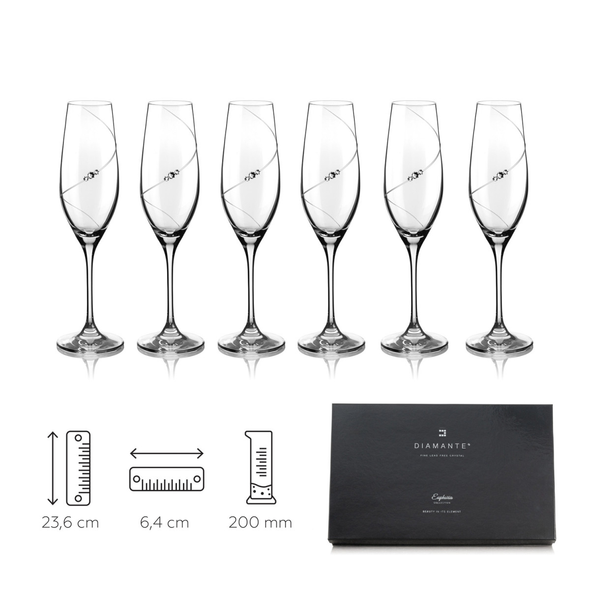 City skleničky na šampaňské