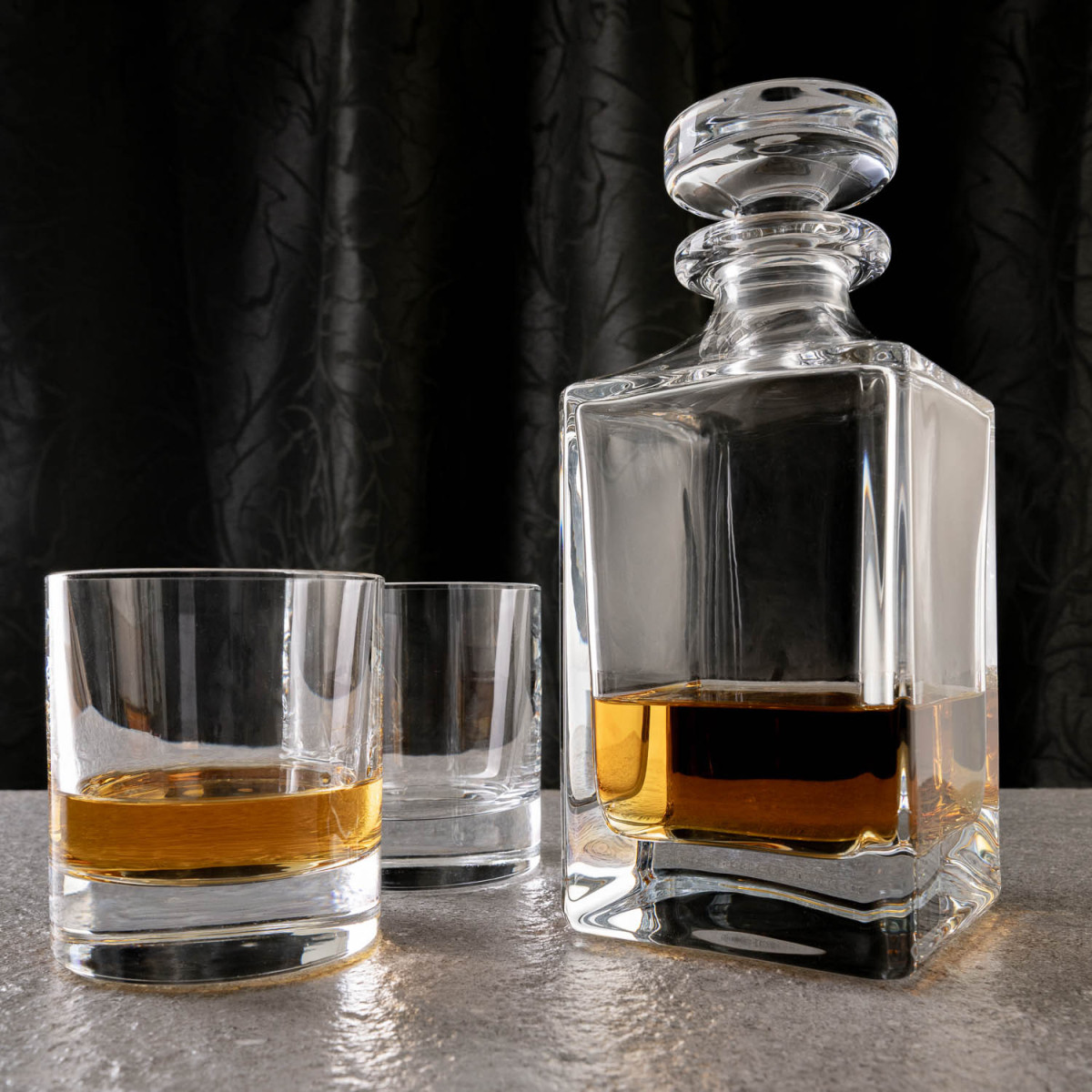 Edinburgh trojdielny darčekový set na whisky