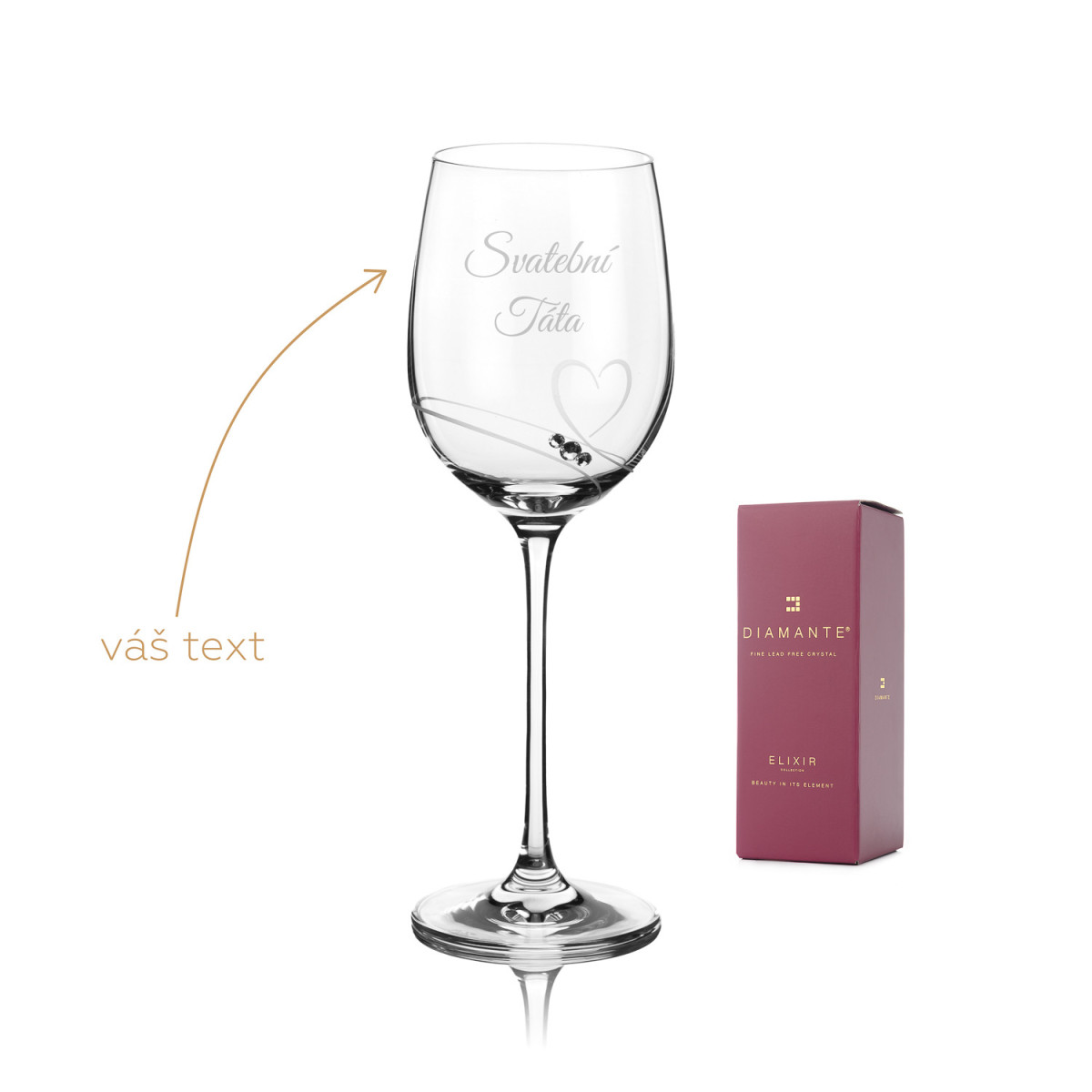 Svatební sklenice s gravírem