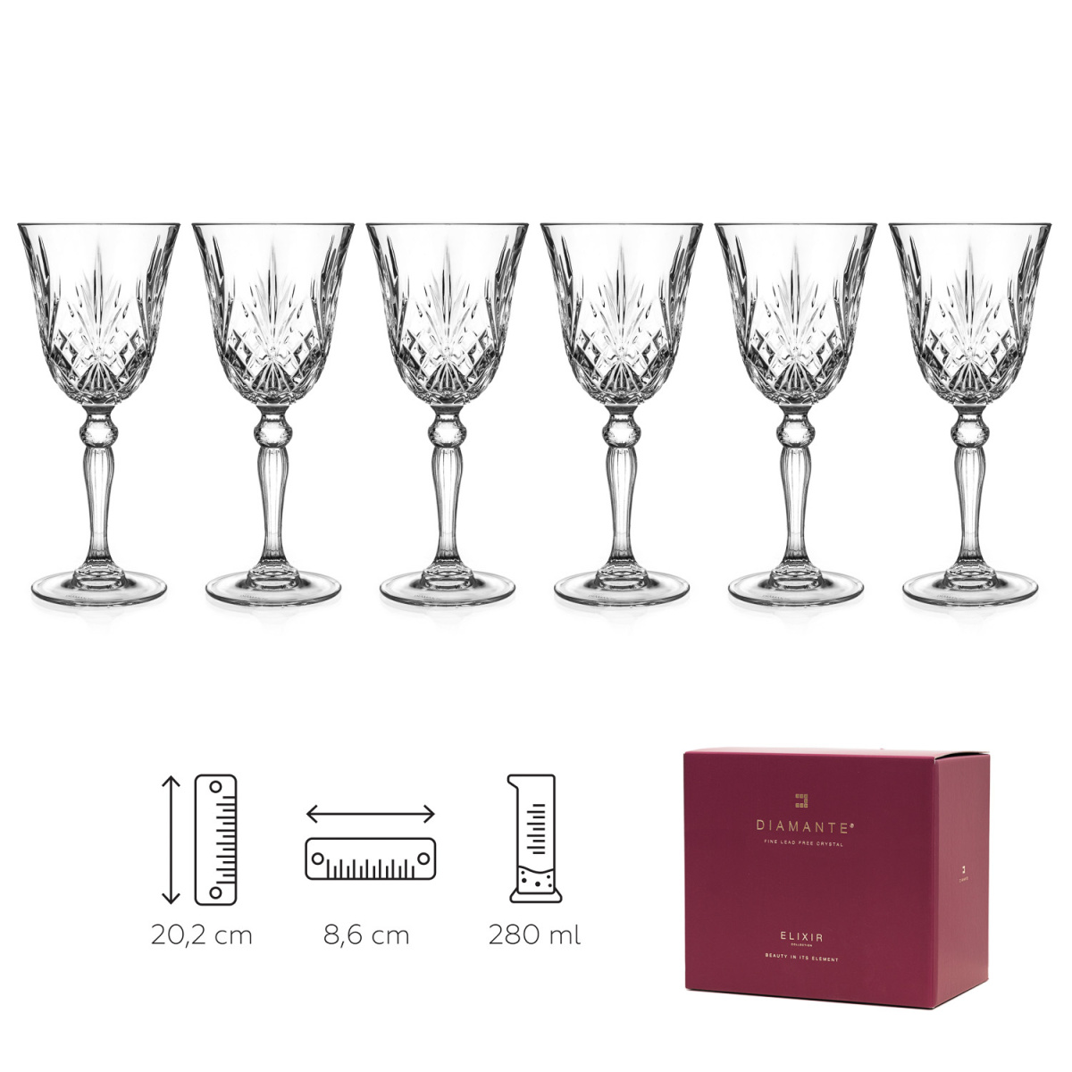 Křišťálové sklenice na víno