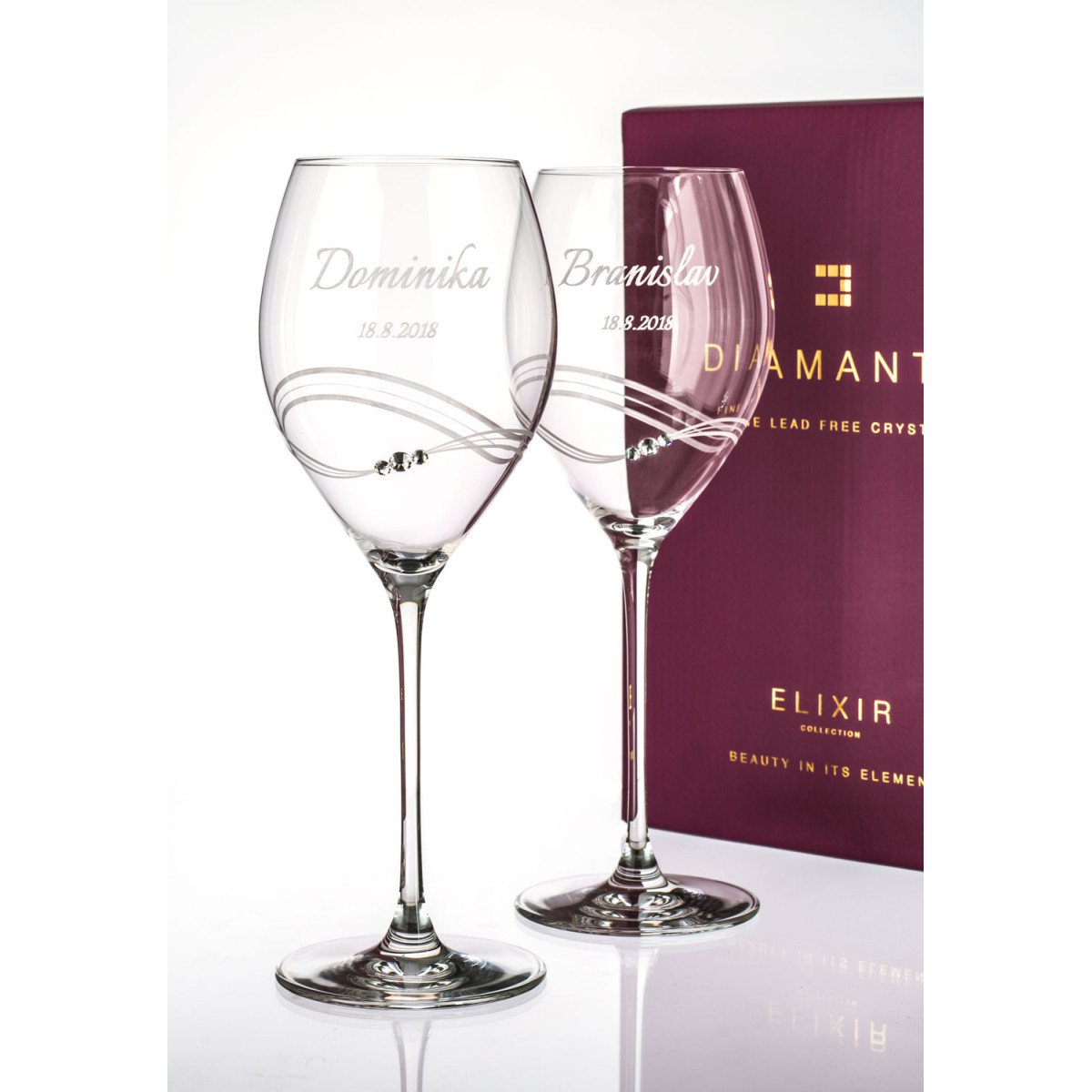 Desire - svadobné poháre s gravírovaním