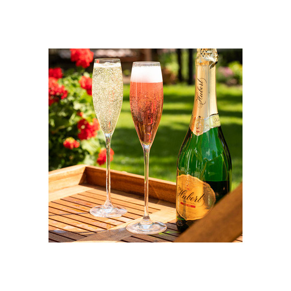 Sklenice na šampaňské a prosecco